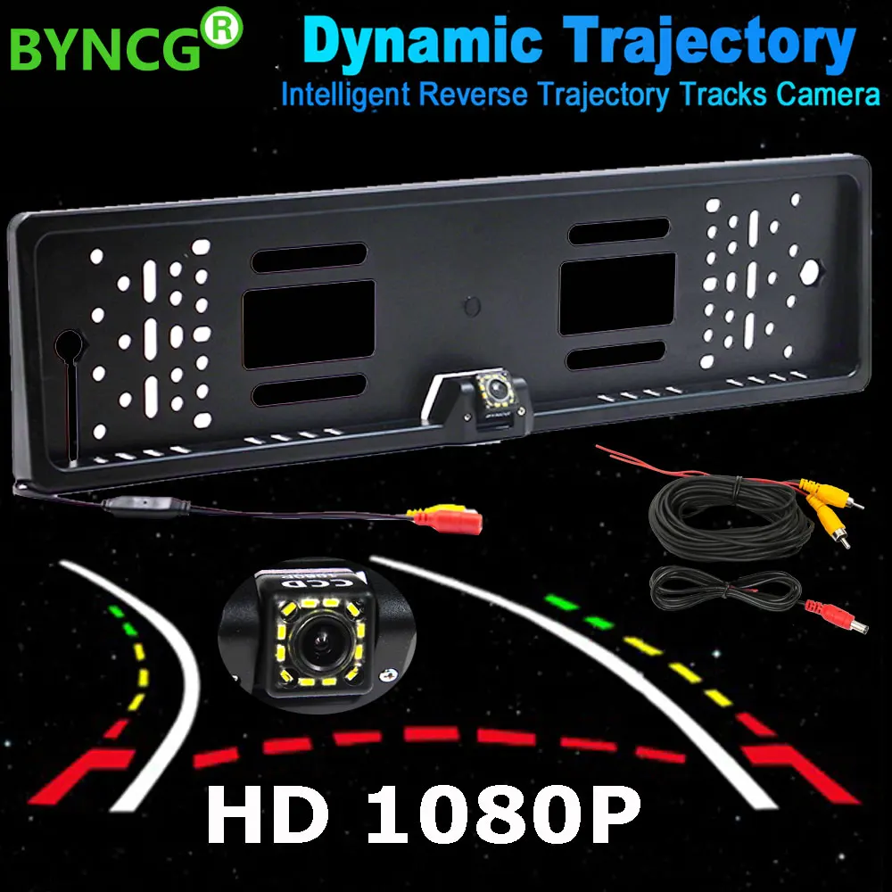 Cámara de Visión Trasera Inteligente BYNCG con Trayectoria Dinámica, HD CCD, Asistencia de Estacionamiento Automático