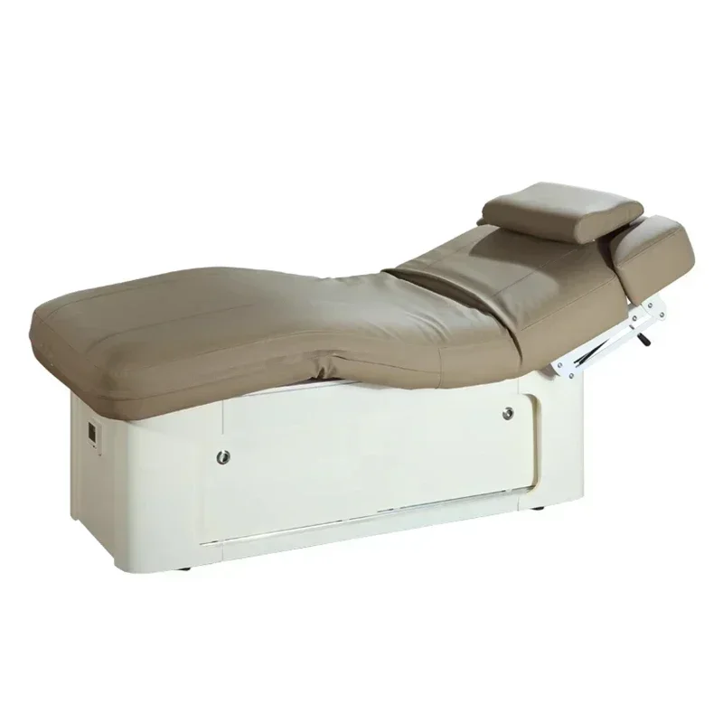 Electric beauty special lifting massage bed for beauty salons, intelligent constant temperature solid wood massage physiotherapy