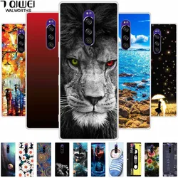 For Sony Xperia 1 Case Luxury Animals Transparent Cover for Sony Xperia1 XZ4 SO-03L SOV40 J8110 J9150 J8170 Phone Shells Covers