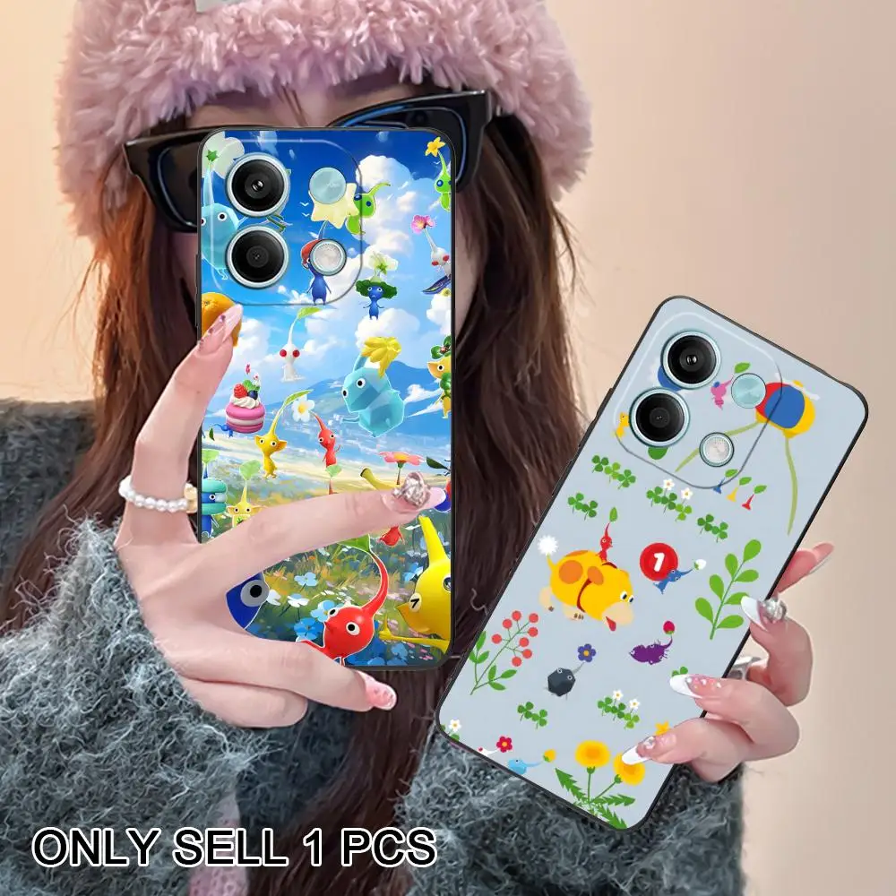 Game Pikmin Bloom Phone Case for POCO M7 M6 M5 M4 M3 X8 X7 X6 X5 X4 X3 Pro GT 5G Soft TPU Shockproof Cover view 4