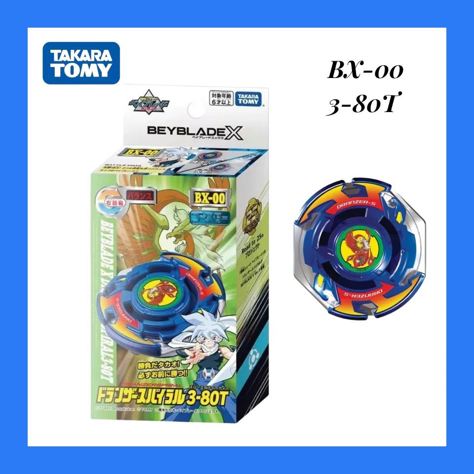 Original Takara Tomy Beyblade X BX-00 Booster Dranzer Spiral 3-80T