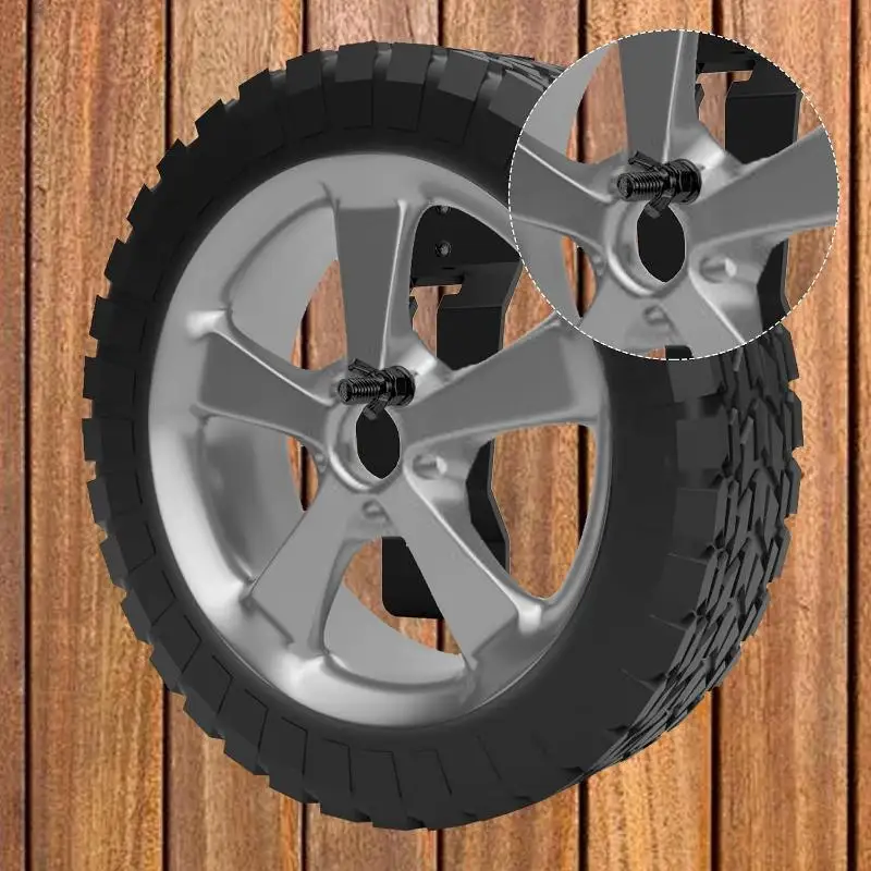 ·Wall Mount Spare Tire Carrier Holder Wear Resistant Save Space Spare Tire Rack Stable Base Durable Wheel Bracket Trailer