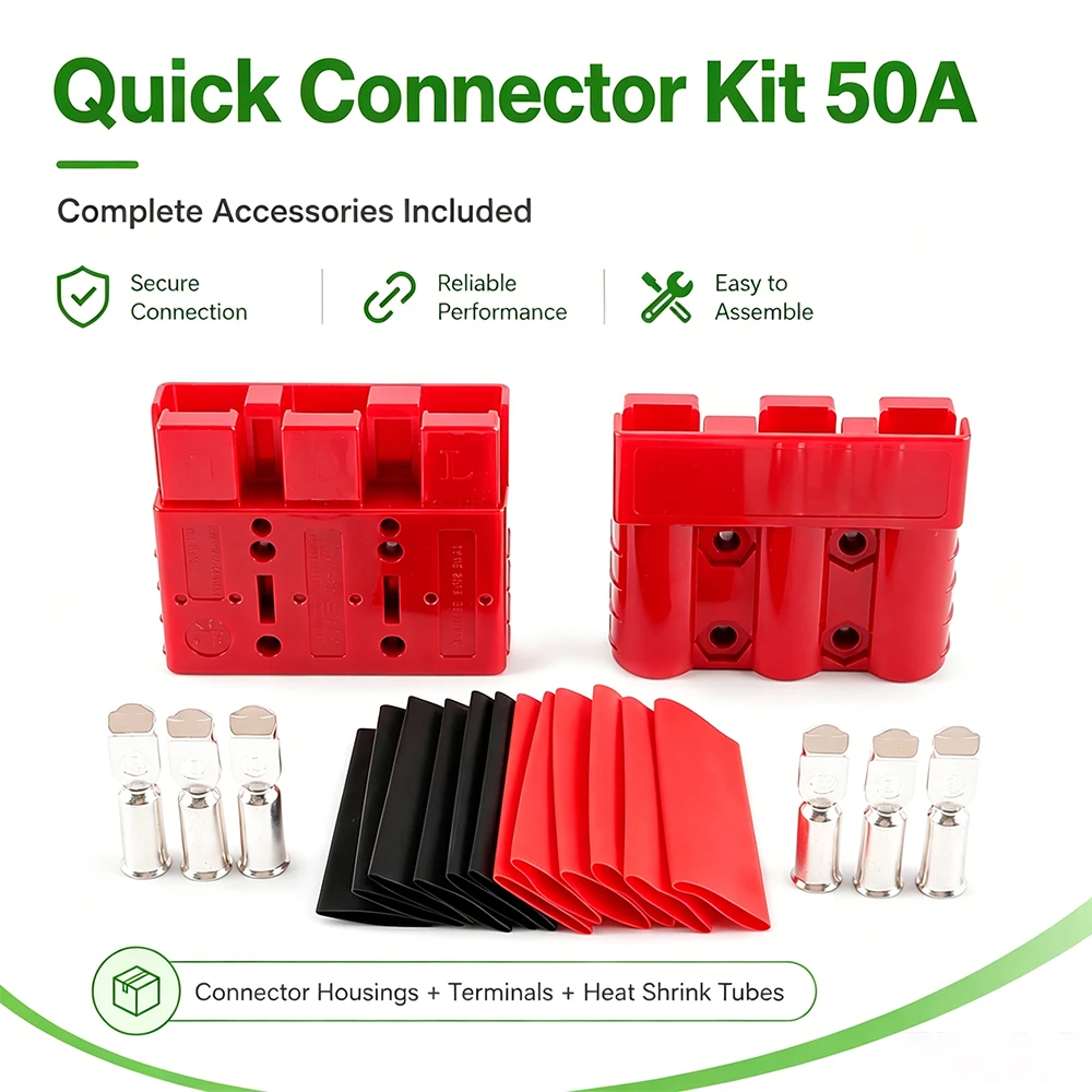 SH-3 50A 3-poliger Batteriestecker 3-Pin 50 Ampere Hochstrom-Batterieladestecker Schnellanschluss-Stecker – Detail 1