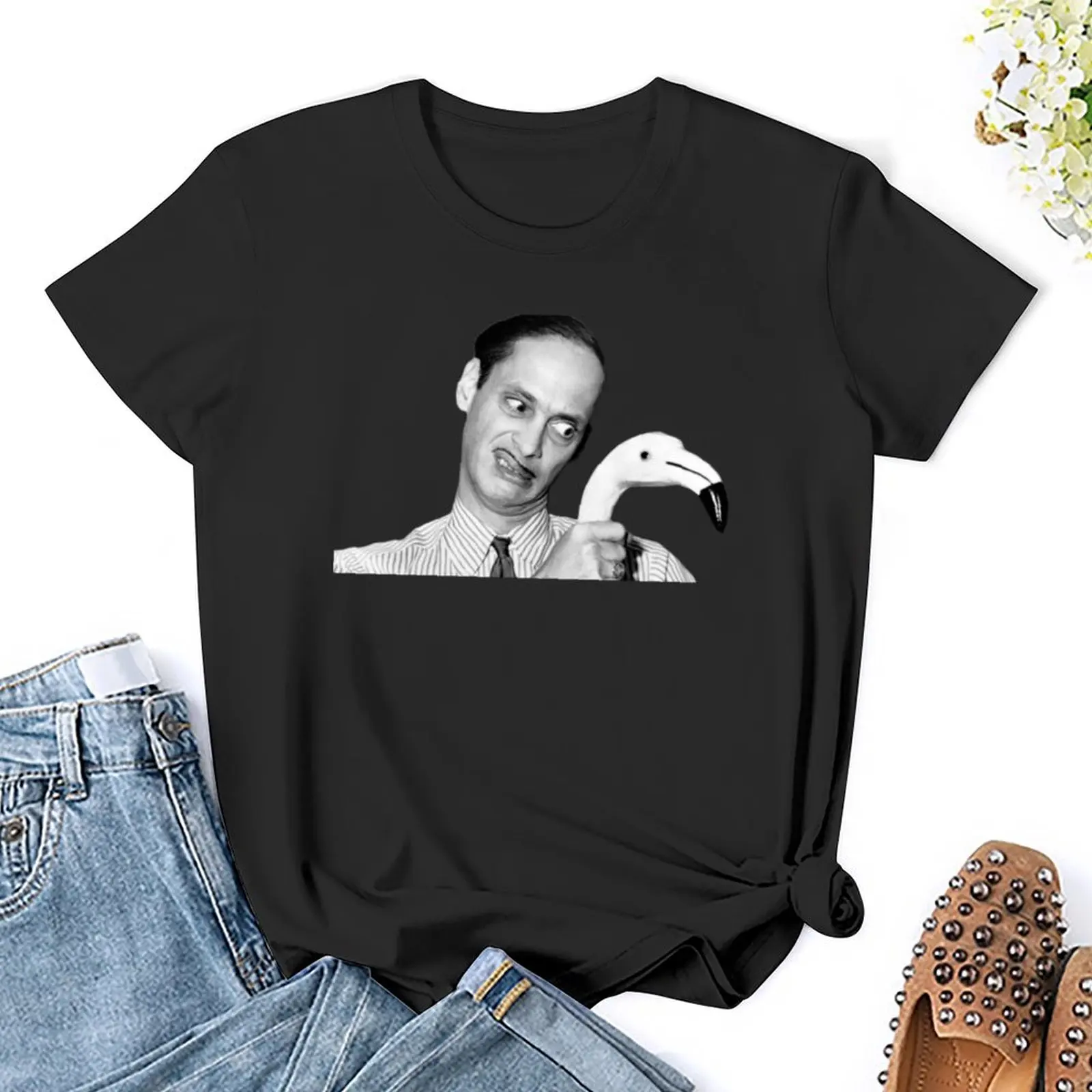 John Waters| Różowe flamingi T-Shirt estetyczne ubrania kawaii ubrania wiosenne ubrania damskie 2024