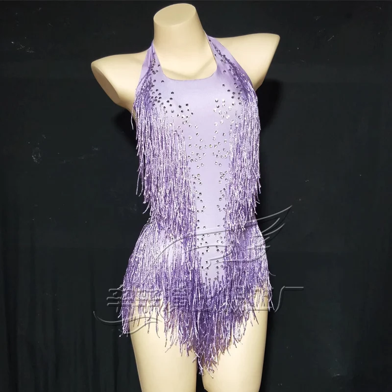 

In Stock Stretch Jumpsuit Drag Queen Costume Party Carnival Rave Outfit Adult Nightclub Singer Dancer Performance Bodysuit