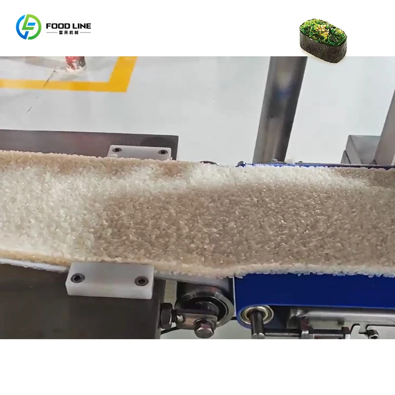 خط إنتاج آلة كرات أرز السوشي الأوتوماتيكي، عملية سهلة لصانعة لفائف السوشي