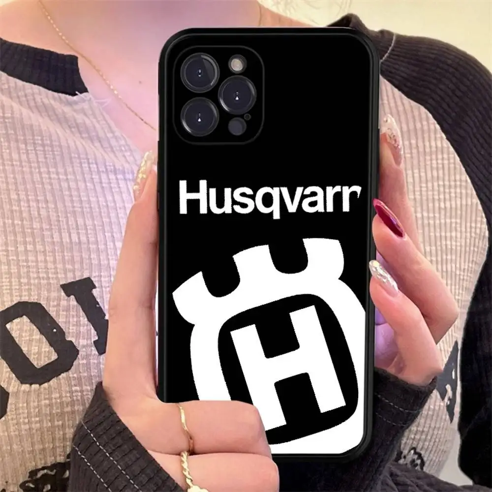 H-Husqvarnas Handyhülle für iPhone 17 16 15 14 13 12 11 Pro Max Plus Mini Silikon Schwarze Schutzhülle – Detail 8