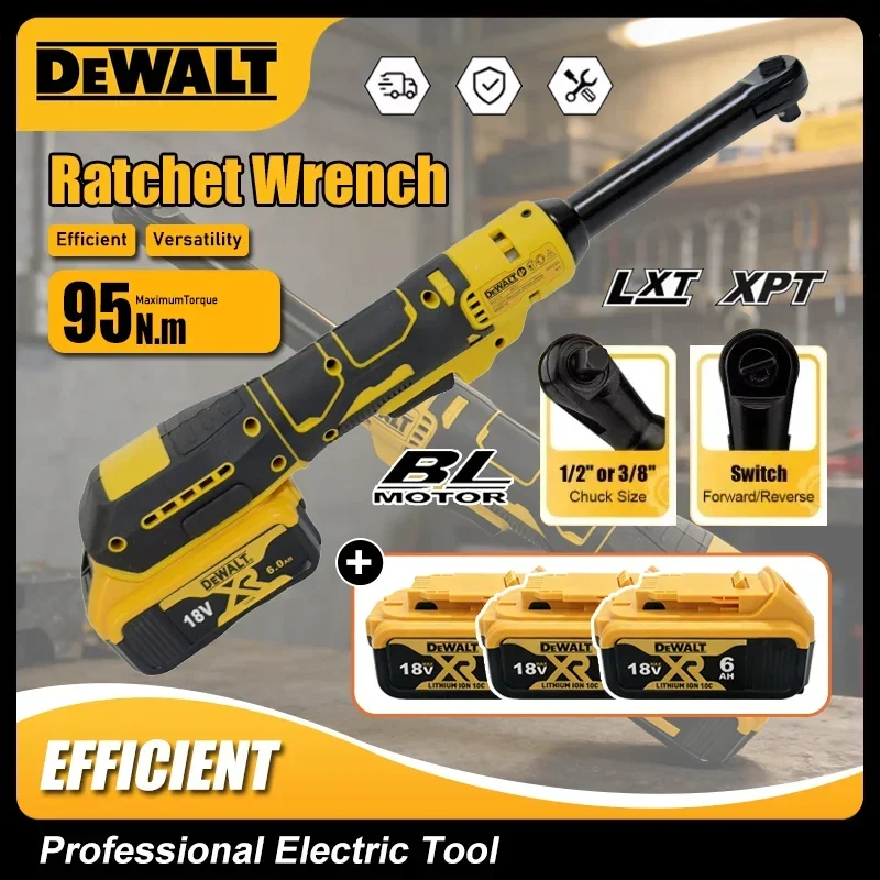 

Бесщеточный электрический гайковерт DEWALT с LED-подсветкой, 6 дюймов, удлинительная головка 3/8, для демонтажа гаек, 220 Н·м. Беспроводные инструменты M Cordless Drive для 18В