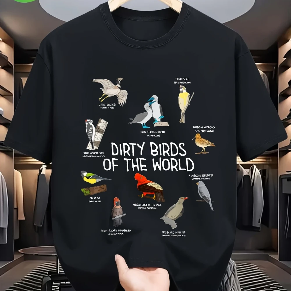 Humorous Bird Watching T-Shirt for Nature Lovers Relaxed Fit Unisex Short Sleeve Tee Comfortable Casual Wear