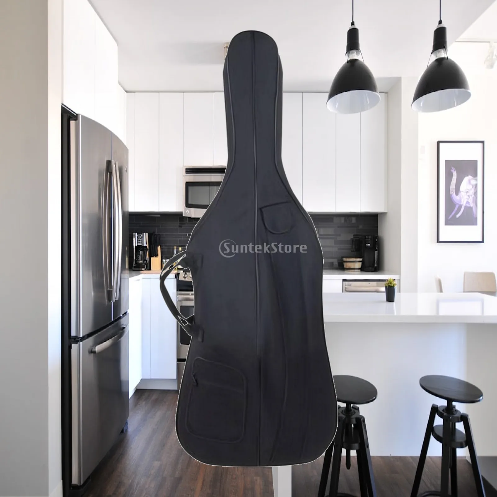 Cello Gig Bag Padded Cello Bag Quick-Drying Adjustable for Musicians, Rehearsals, School