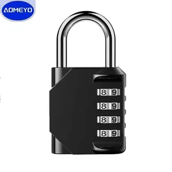 Mini Password Locks Combination Padlock 4 Digit Waterproof Outdoor Lock For Door Suitcase Bag Package Cabinet Locker Window Lock