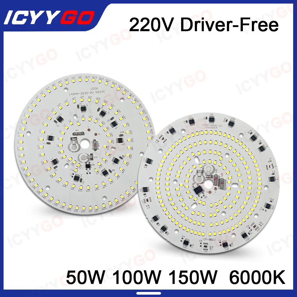 painel de luz industrial e de mineracao 50w 100w 150w 220v smd2835 alta potencia adequado para iluminacao industrial de armazem de garagem de fabrica 01