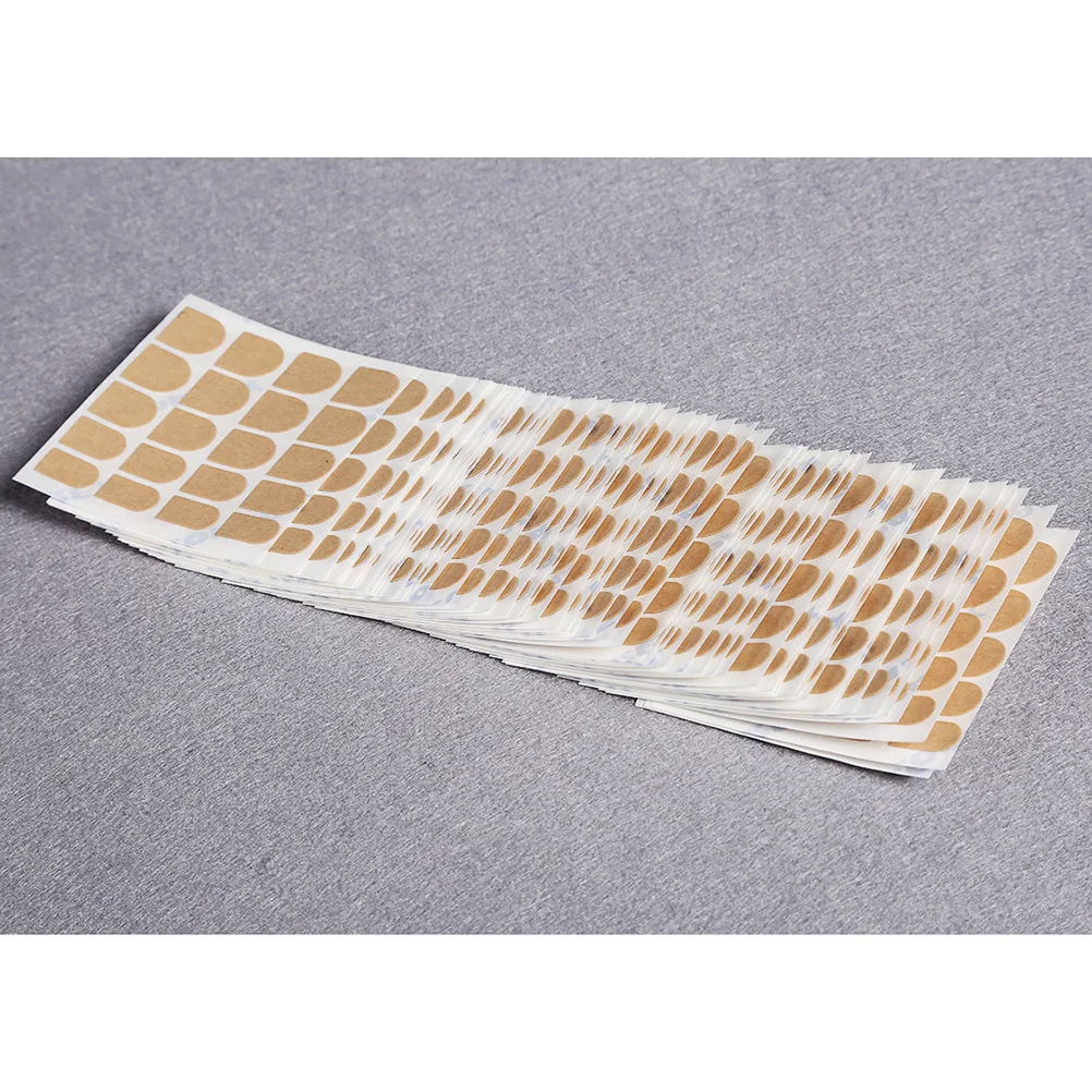 

50 листов наклейки для ногтей, двусторонние клейкие пасты для самостоятельного использования накладных ногтей, легко удаляемые маникюрные аксессуары, желтый цвет