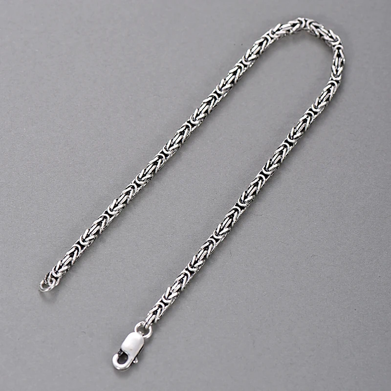 

Мужской браслет ZABRA из серебра 925 пробы с узором мира, тайское серебро в стиле ретро, элитный класс, мужские украшения, новый стиль