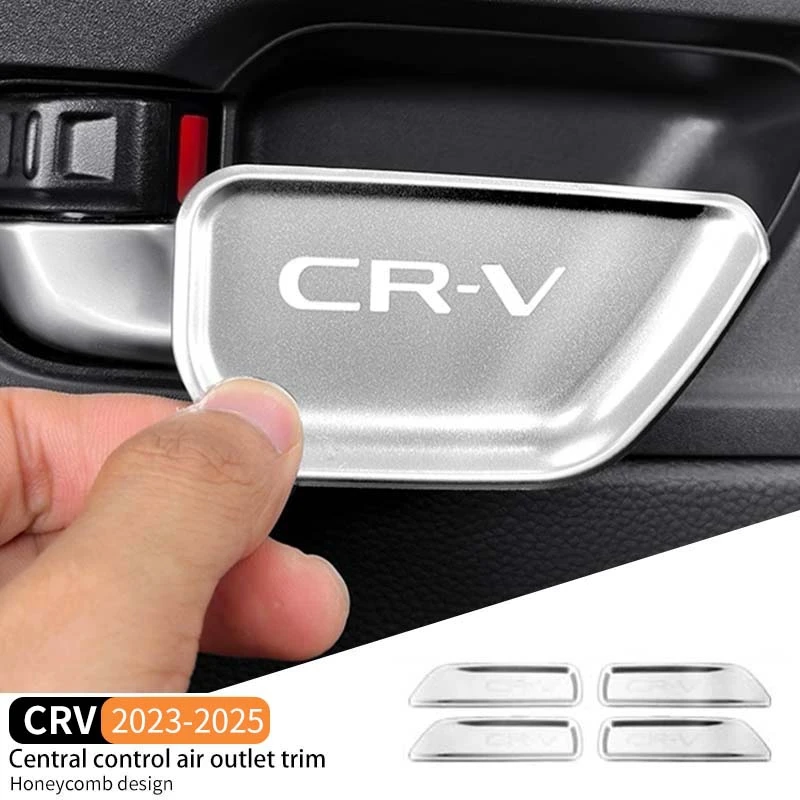 

For CRV Breeze 2023-2025 Car Door Audio Speaker Cover Stainless Steel Dustproof Protective Case Scratch Wear resistant
