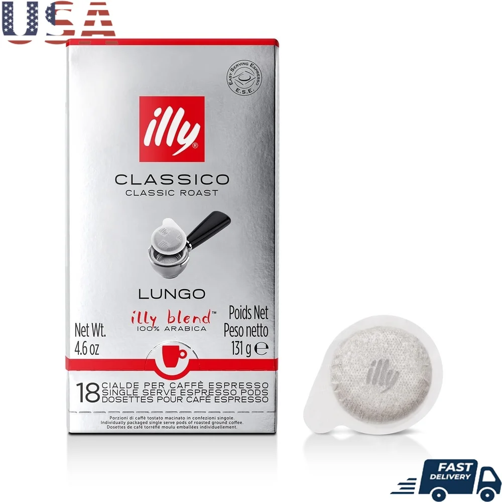 كبسولات قهوة ذات خدمة واحدة كبسولات كلاسيكو لونغو ملاحظات مشوية متوسطة الكراميل زهر البرتقال الياسمين سهلة التنظيف E.S.E. القهوة #1