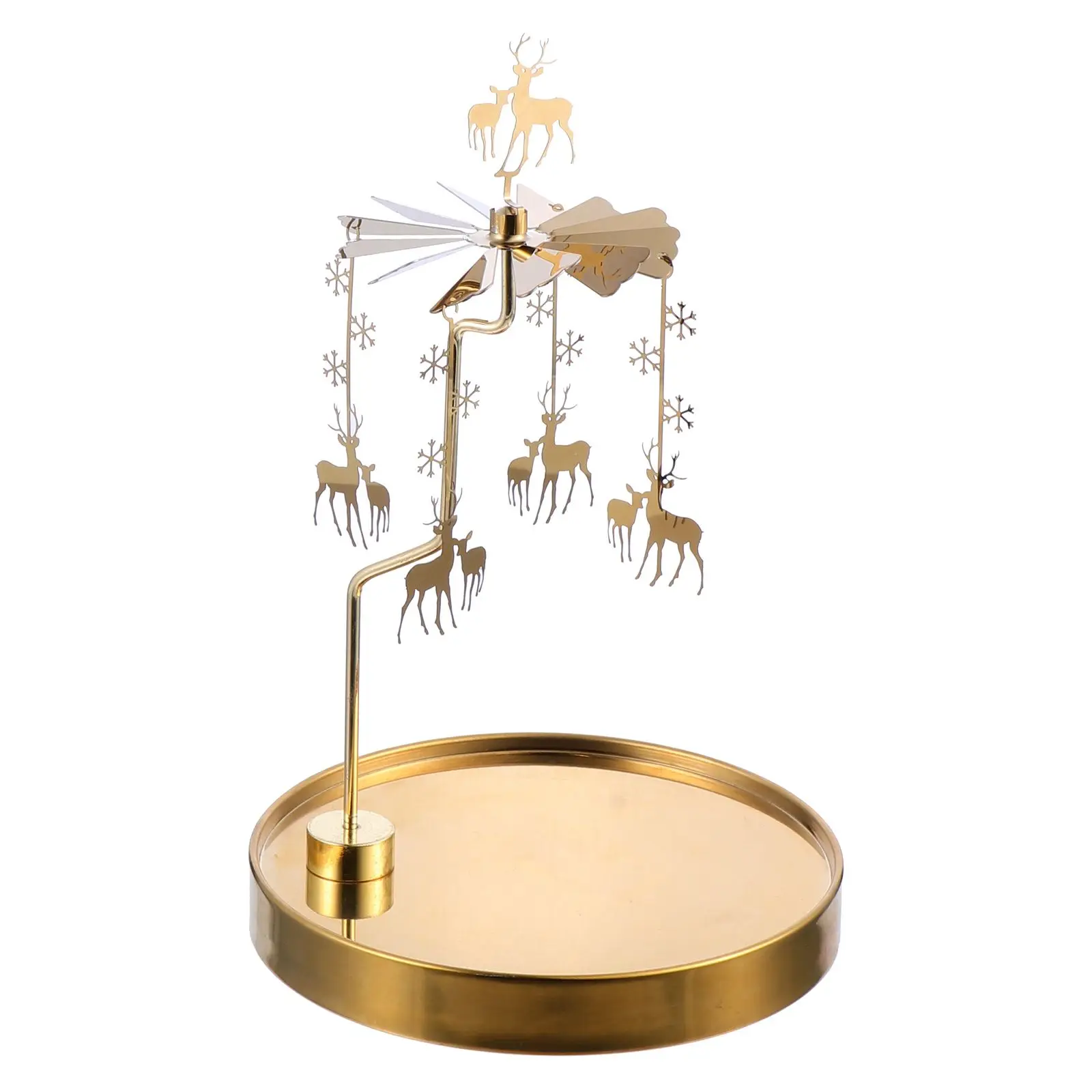 

Metal C Rotating Holder Unique Table Decor Wedding St Creative Home Accessory Revolving Lantern Tealight Holder C
