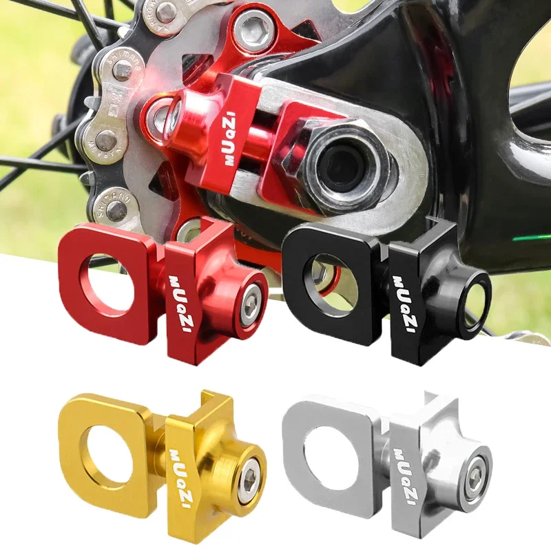 AliExpress NONE 1/2Pcs Single Speed Bike Chain Tensioner Bolt Screw Cycling Chain Adjuster Aluminum Alloy Fixed Fastener Bicycle Accessories
