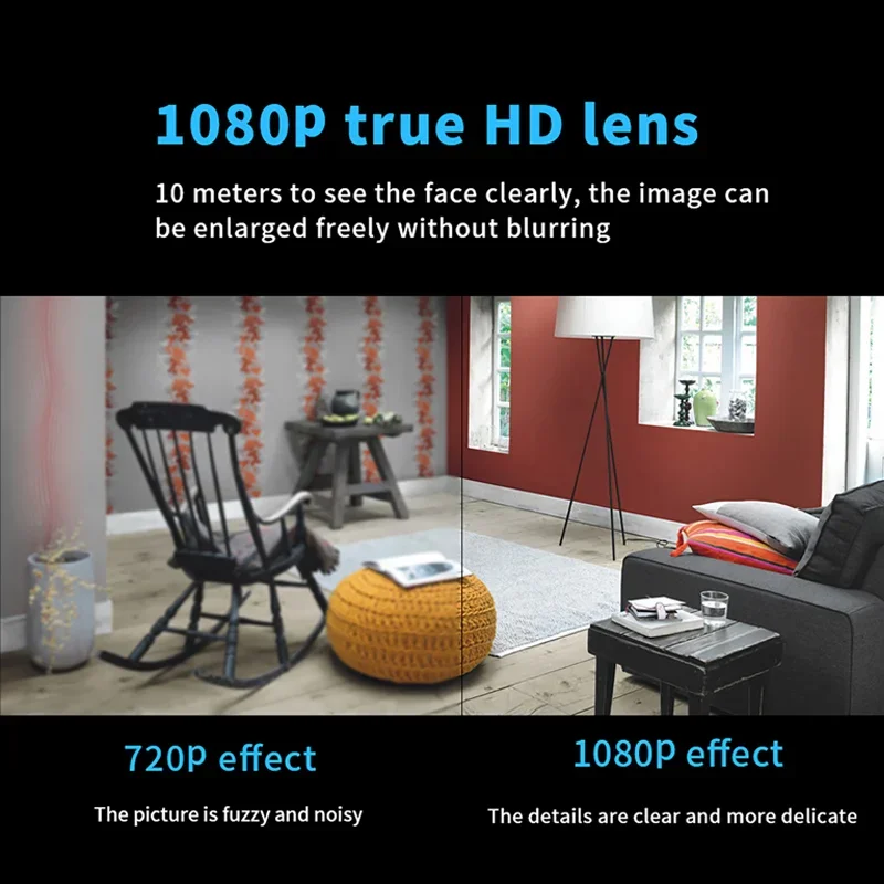 كاميرا واي فاي لاسلكية صغيرة ، كشف الحركة المنزلية السرية ، مسجل فيديو ، مسجل فيديو رقمي ، جهاز مراقبة عن بعد متعدد المستخدمين ، USB ،