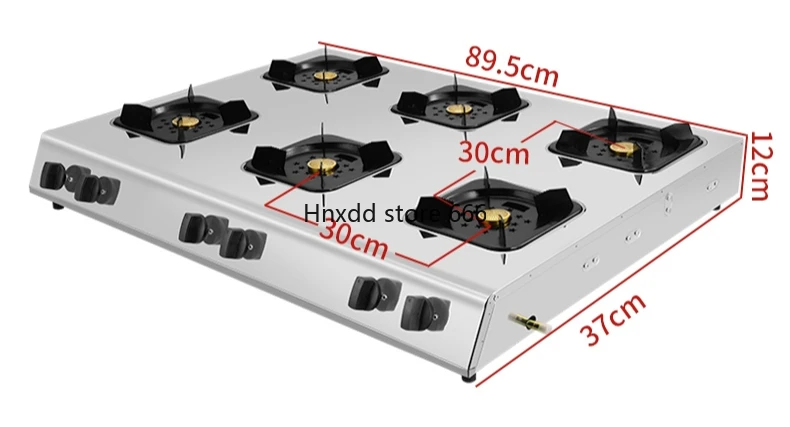 Pot stove commercial porous gas stove 468 multi-eye gas stove