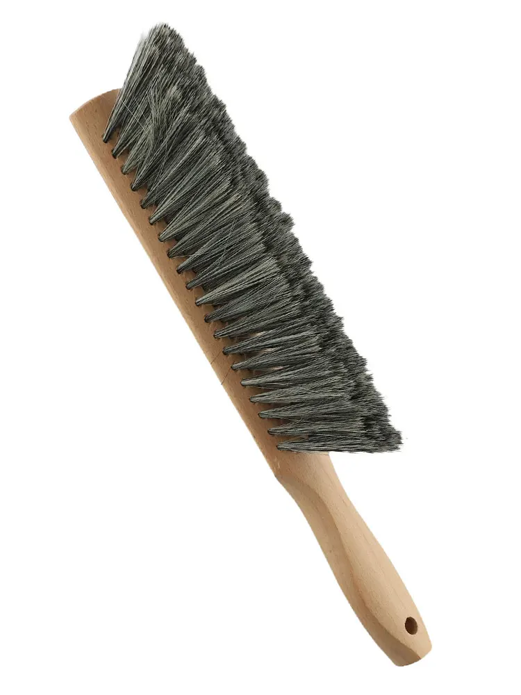 Fireplace Maintenance 34.5*8.5cm Long Handle Dust Brush Dust Brush Natural Fiber Brush Convenient Storage Option