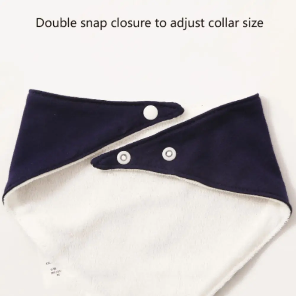 綿素材のベビーよだれかけ ストライプ柄 柔らかい質感 げっぷ拭き 漫画デザイン 三角形のバンダナよだれかけ よだれ保護