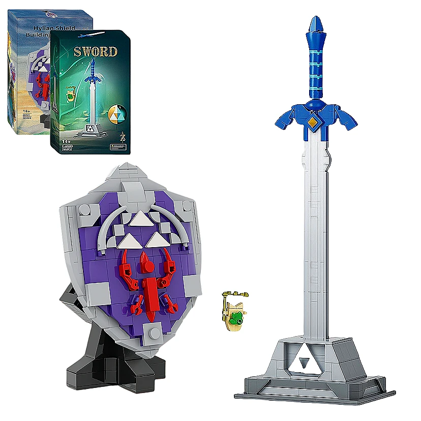 559PCS New Zelda Sword and Shield 2-in-1, Building Block Playset, Christmas Children's Gift, Improve Hands-on Skills