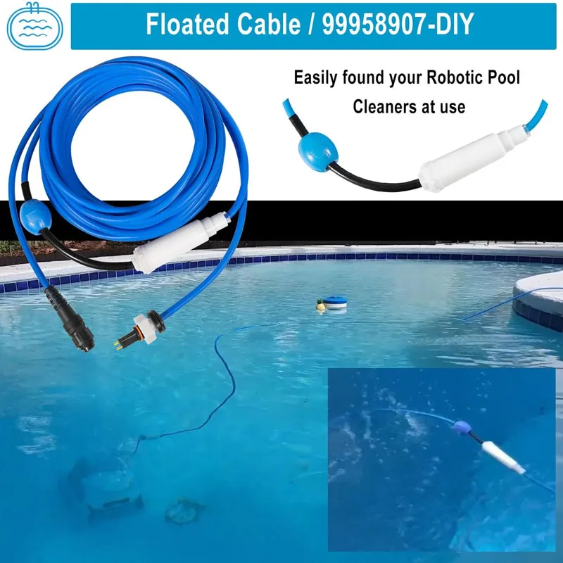 99958907- (18M/60FT)  2-Wire Cable with Swivel for Dolphin Pool Cleaners Active 20, Advantage Ultra, S200,Explorer E30,T35