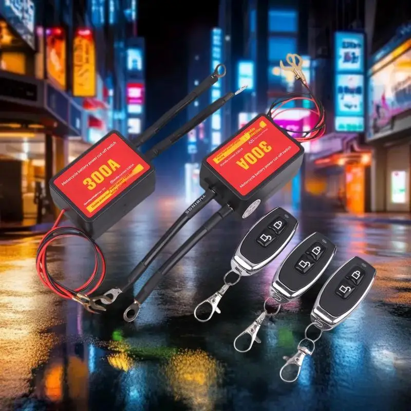 12V 300A Car Smart Remote Battery Disconnect Switch Pure Copper Relay Cut-Off For Isolator Cars/SUVs W/ Wireless Battery Switch - view 6