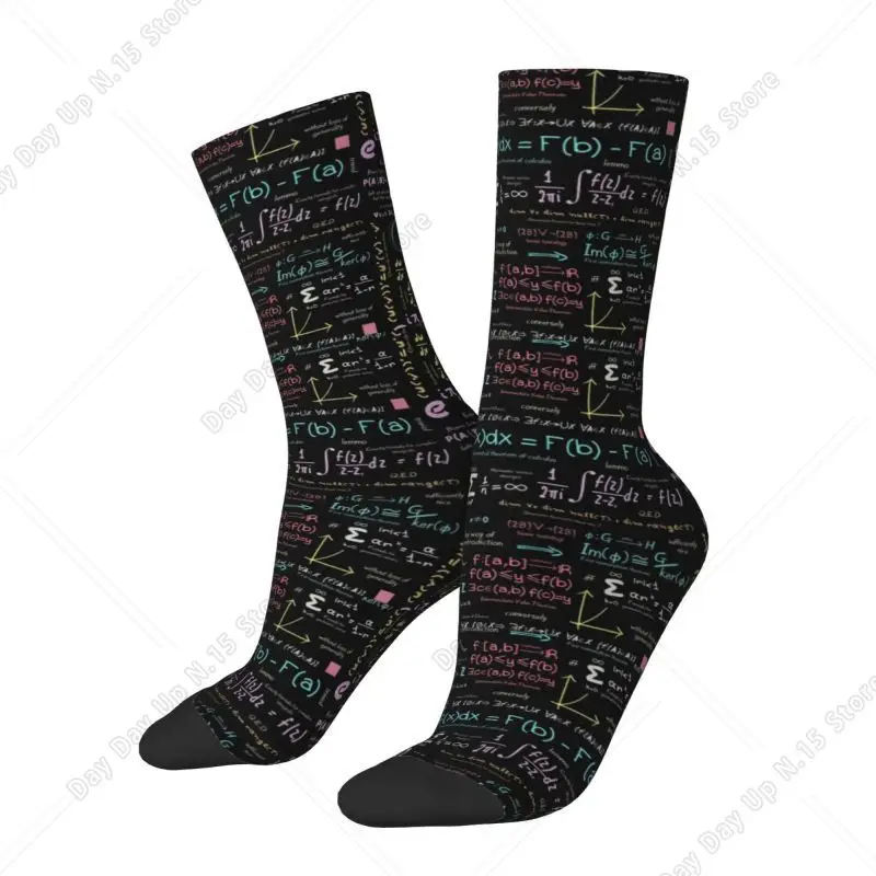 Pure Math Nerd Mens Crew Socks Unisex Fashion Physics Science Spring Summer Autumn Winter Dress Socks