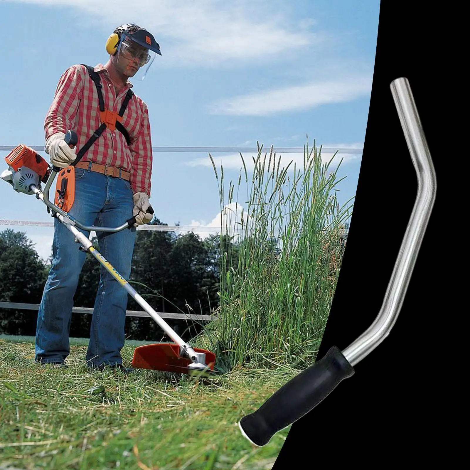 جزازة العشب مقبض أداة تشذيب العشب مقبض الانتهازي مقبض مريح موتور نكص استبدال حديقة أدوات كهربائية الملحقات #5