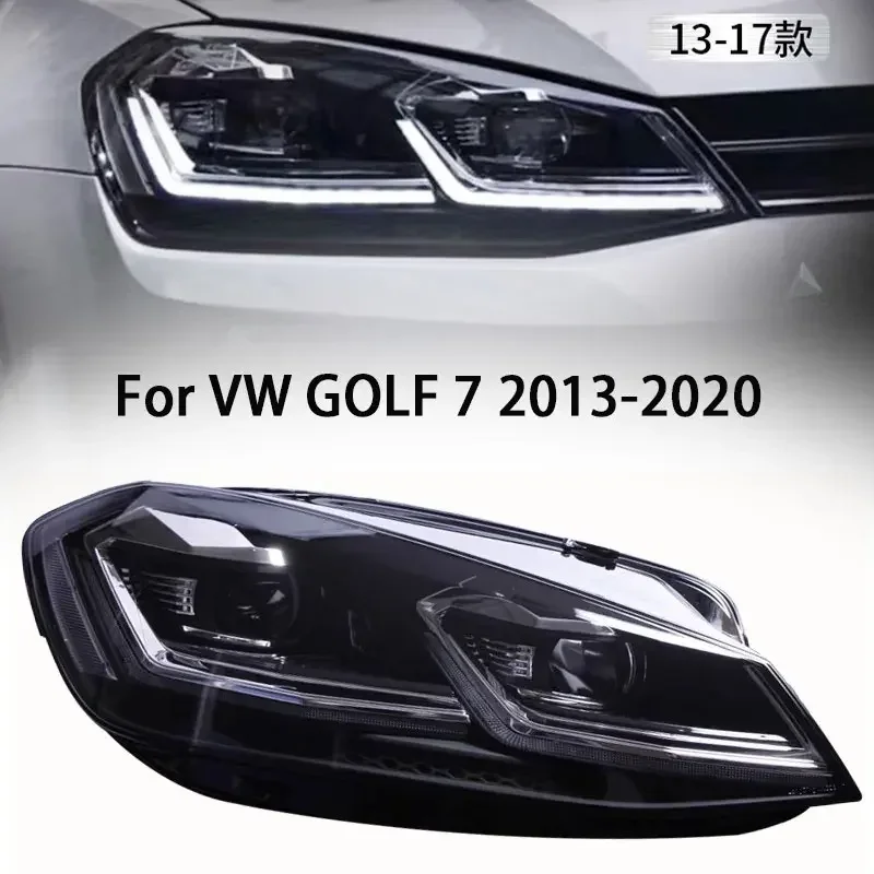 

Pair of Car Styling Car Headlight Assembly For VW GOLF 7 7.5 2013-2020 LED Head Lamp Car Tuning Light Parts Plug And Play