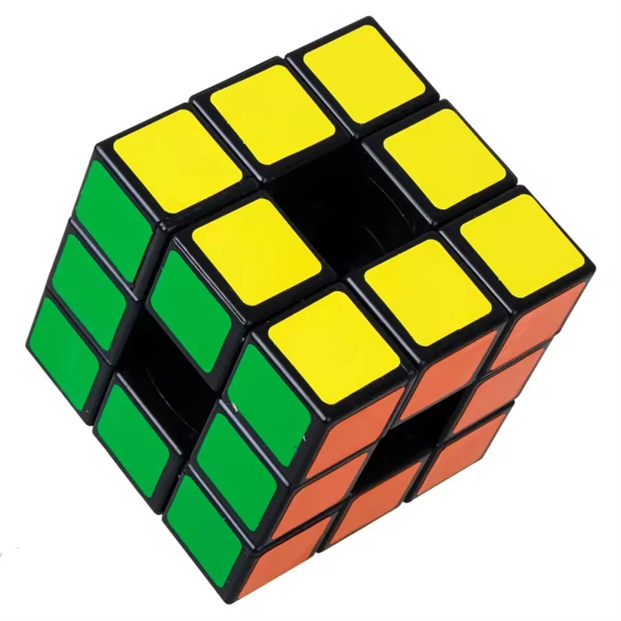 

LanLan Hollow Cube 3x3x3 Magic Cube Puzzle Toys 3x3 speed axis ghost maze cube puzzle game kids toy Magic Cubes