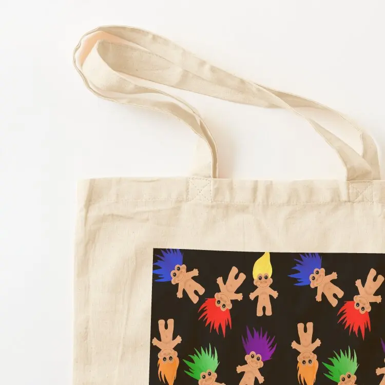 Troll Dolls Pattern Tote Bag cute tote bag Women's shopper foldable reusable bag Canvas