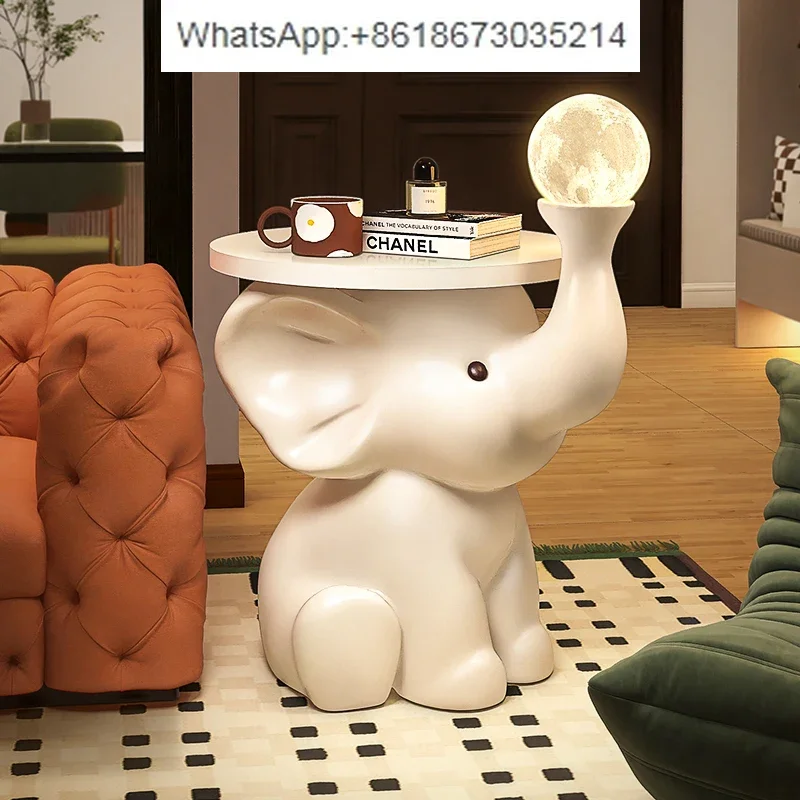 Elephant sofa side table ornament living room household side cabinet decoration modern simple corner table creative