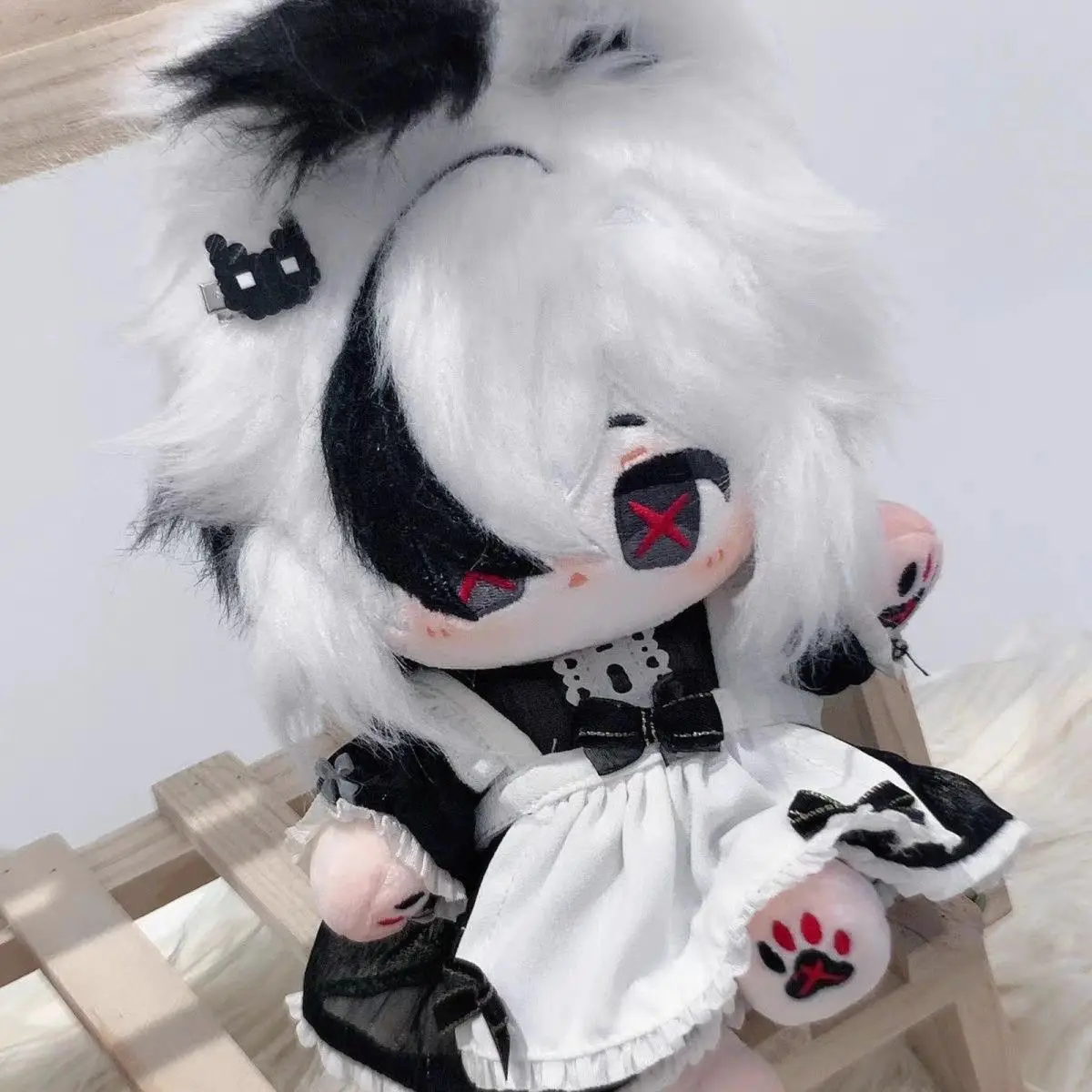 Stuffed Animals 20cm Genshin Impact The Knave Arlecchino Perrine Attribute Cotton Doll Toy Dress-up Fanmade Plush Merch Kid Gift
