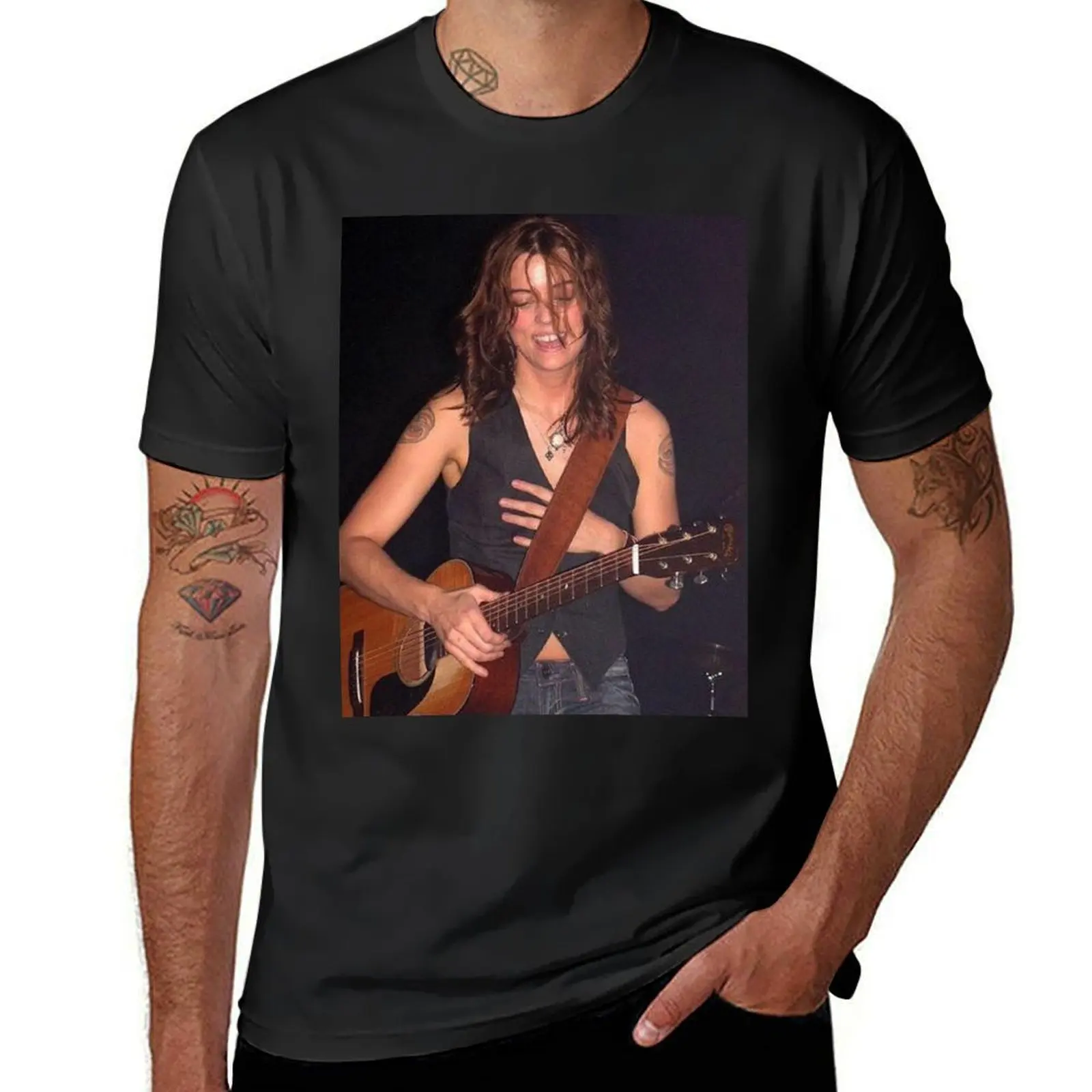 Brandi Carlile - Poster T-Shirt summer clothes vintage clothes designer t shirt men