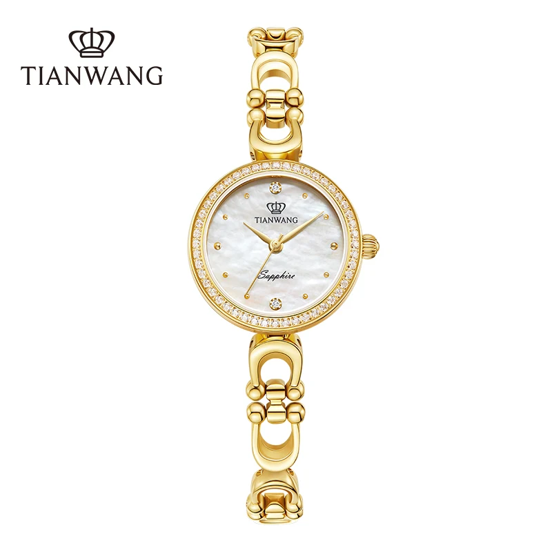 

TIAN WANG Women's Watches Quartz Ladies Watch 24mm Dial Fashionable Mother Pearl Zircon Sapphire Stainless Waterproof Wristwatch