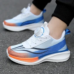 Kids' Sneakers Children Casual Sports Shoes Boys casual basketball shoes Breathable Summer Mesh Kids Hook&Loop Running Shoes