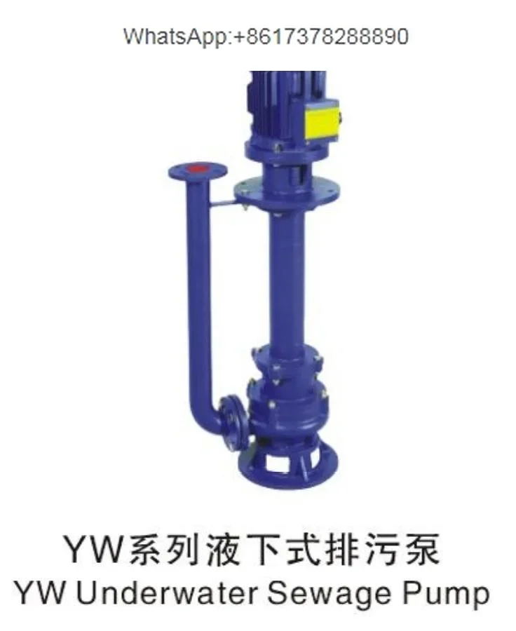 YW Series High-Efficiency Non-Clogging Submerged Sewage Pump Single-Stage Well Pump Stainless Steel Iron Options 5KW