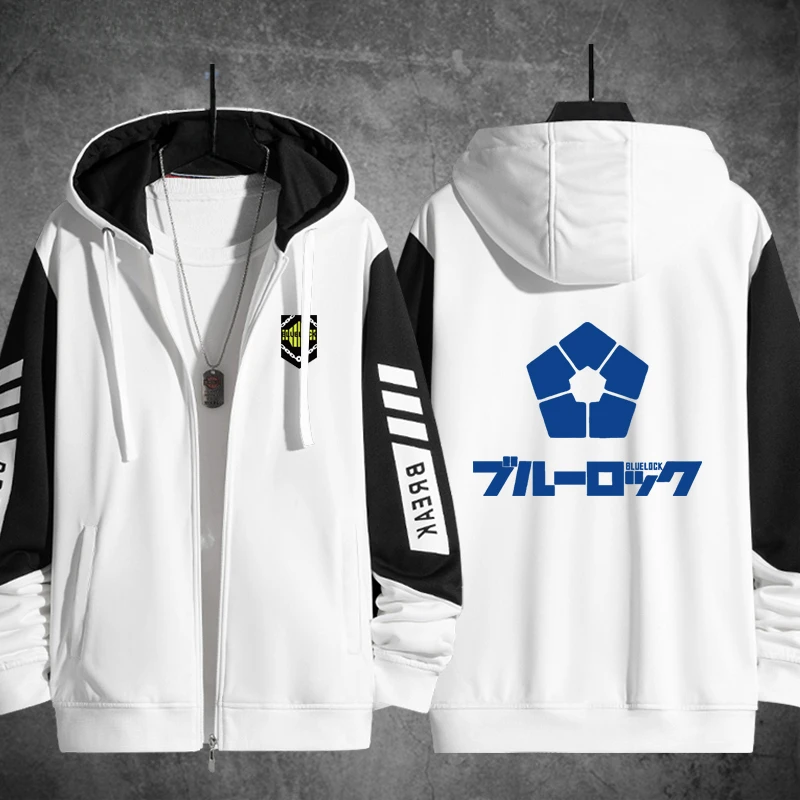 Anime BLUE LOCK 3D Print Zip Up Women/Men Hoodie Sweatshirt Streetwear Hip Hop Zipper Hooded Jacket Casual Sportswear
