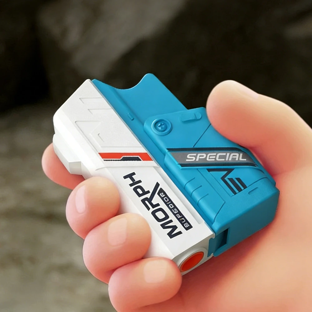 Mini Softbullet Spielzeugpistole Schaumstoff-Dart-Blaster Spinner-Pistole Outdoor-Schießspiele Stressabbau-Spielzeug Geburtstagsgeschenk für Kinder und Erwachsene