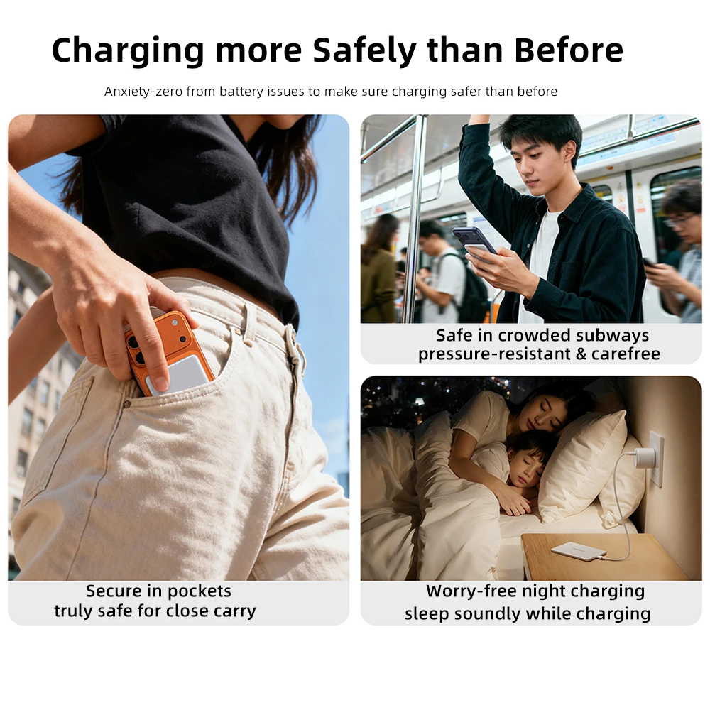Immagine 7: 【CCC】MOVESPEED P07 Batteria a stato semisolido Power Bank 10000mAh 5000mAh Carica wireless magnetica Powerbank per iPhone 17 16 15