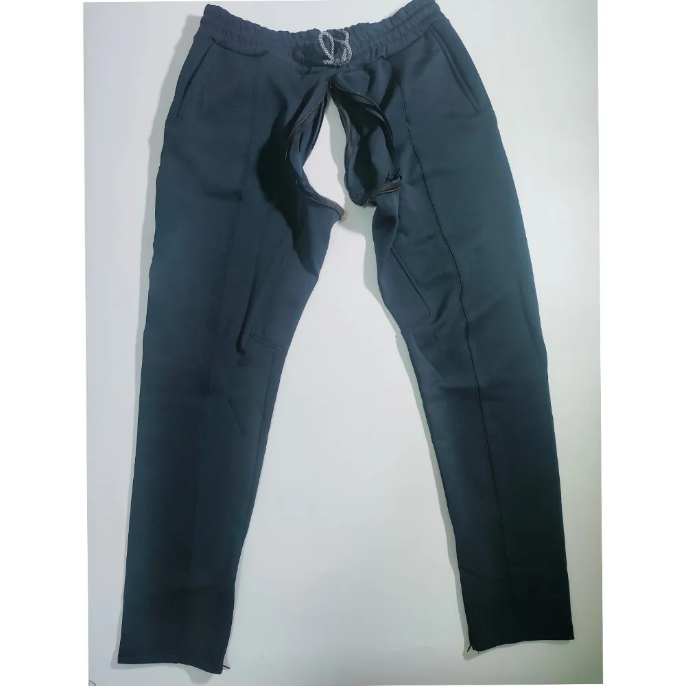 Invisible Open Crotch Outdoor Sex Tapered Jogger Sweatpants Harem Sport Trousers Men's Gym Baggy Casual Track Pants Streetwear