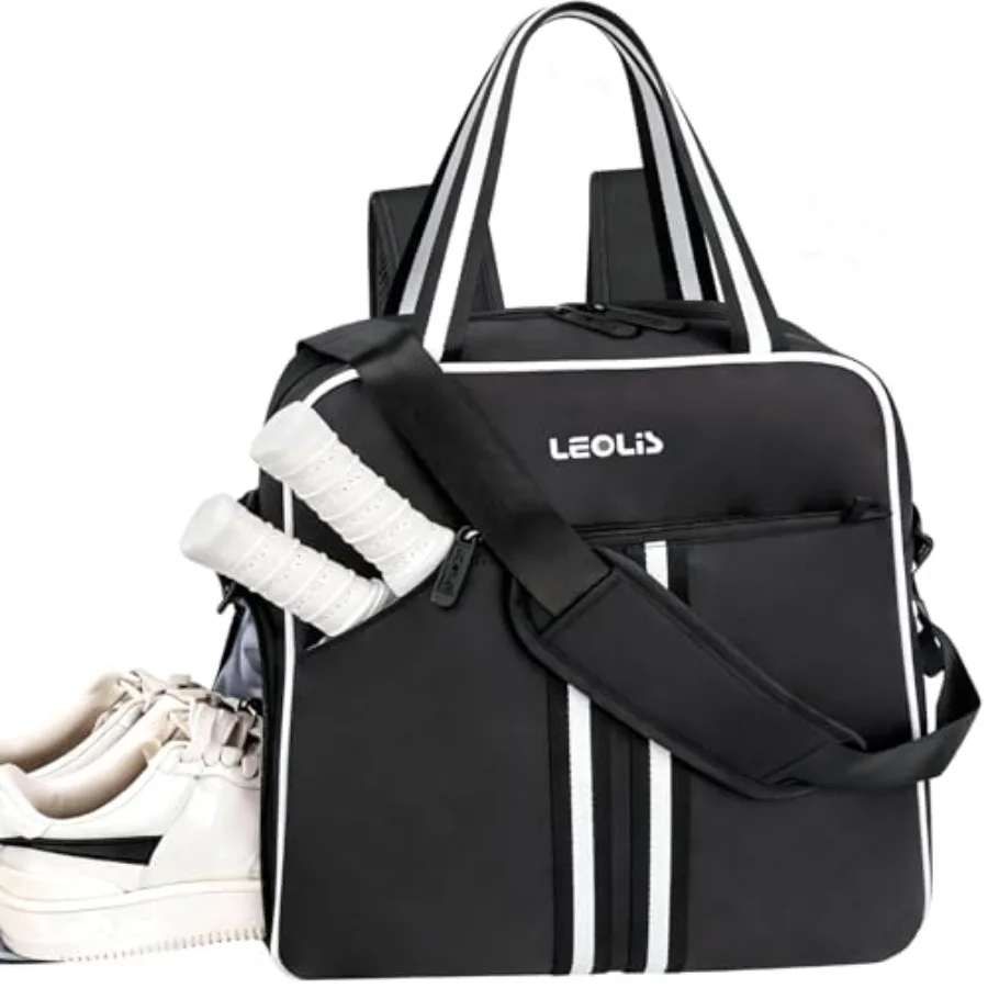 Pickleball Bag Pickle Ball Backpack for WomenPickleball Accessory Tote Sport Equipment Bag Machine Washable with Shoe Compartme