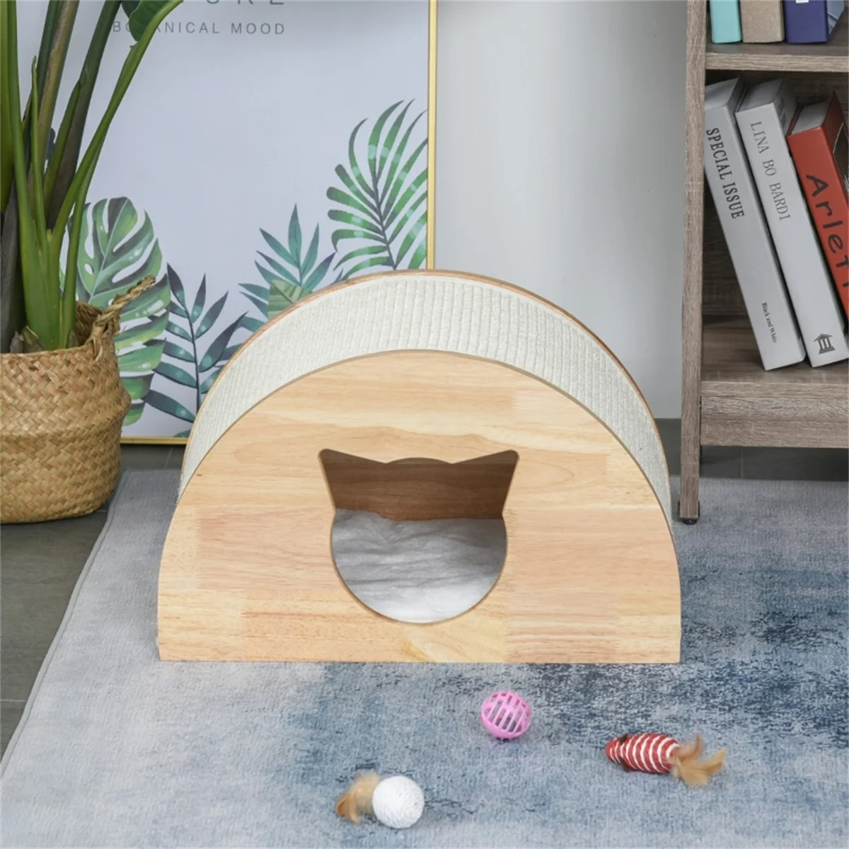 Cat Beds For Indoor Cat Wooden Comfortable Cat House Cozy Cat Bed Cave Multi Small Pet Large Kitty, Sturdy Structure Cat House