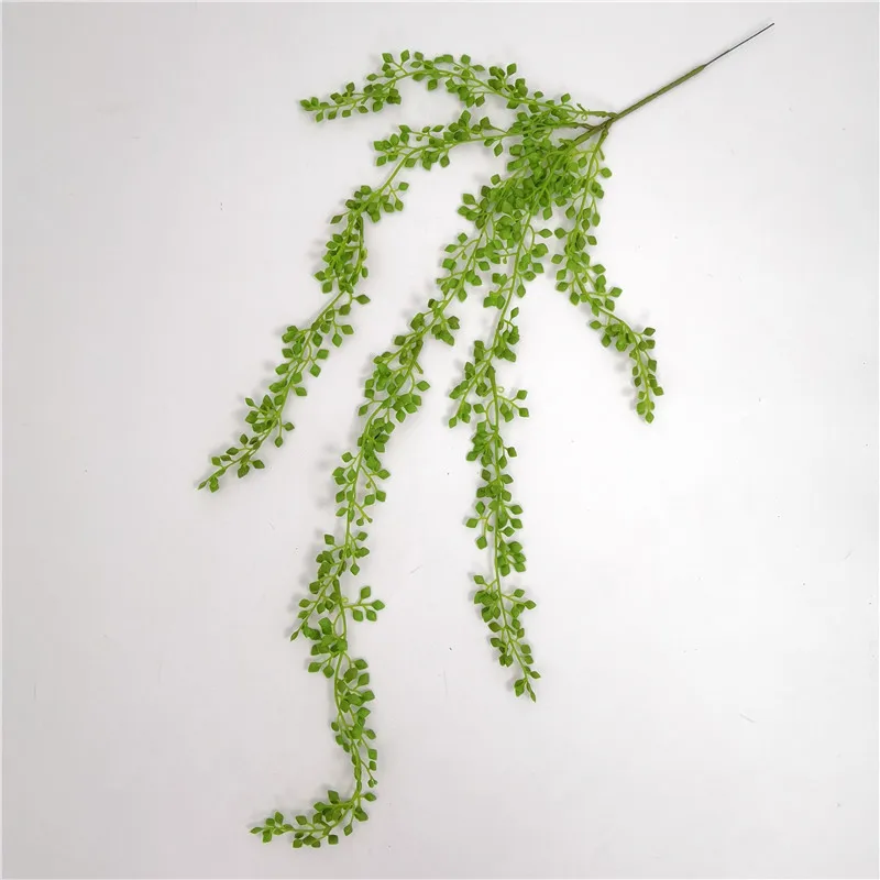 Artificial Succulents Wall Hanging Plants Pearls Fleshy Acacia Bean Vine Home Garden Decoration Plastic Green Rattan