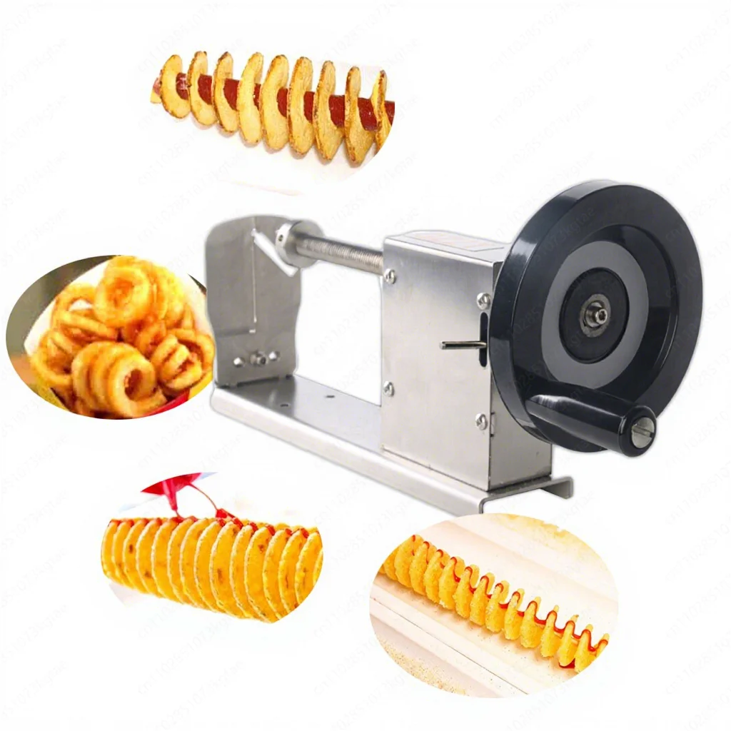 Potato Tornado Manual Tower Carrot Potato Spiral Fries Cutter
