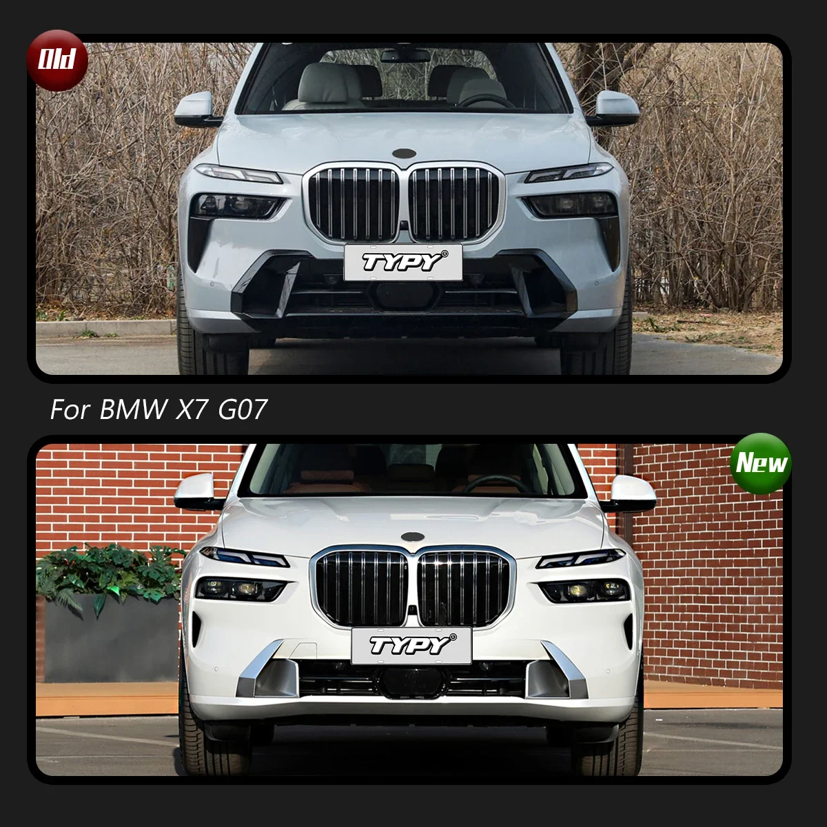 Car Bodykit For BMW X7 2023 X7 Bodykit Upgrade Modified to NEW BMW MT Styling Bodykit Car Accessories