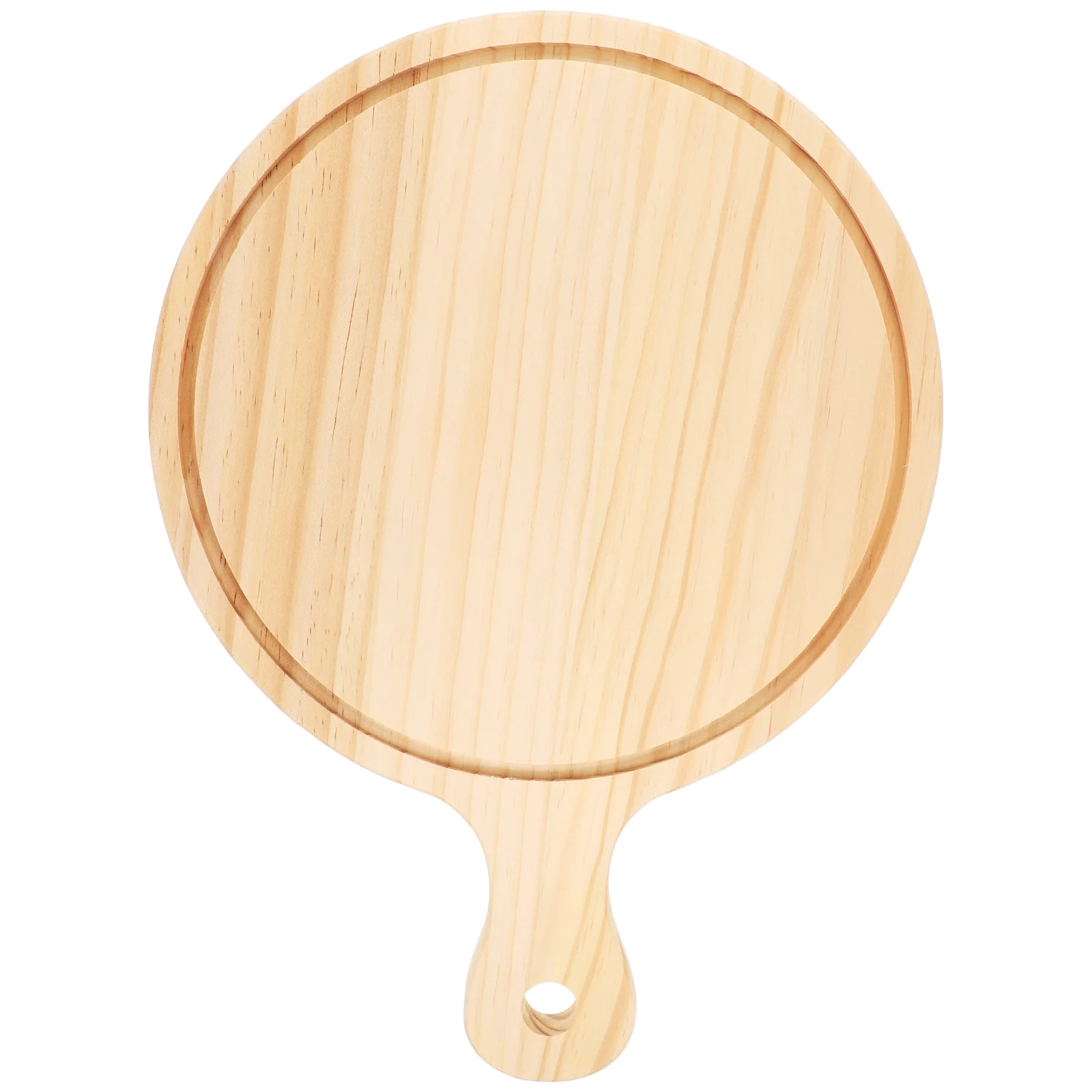 

10 Inch Natural Wooden Pizza Peel Charcuterie Board Pizza Spatula Paddle for Baking Homemade Pizza and Bread 25*25*16cm